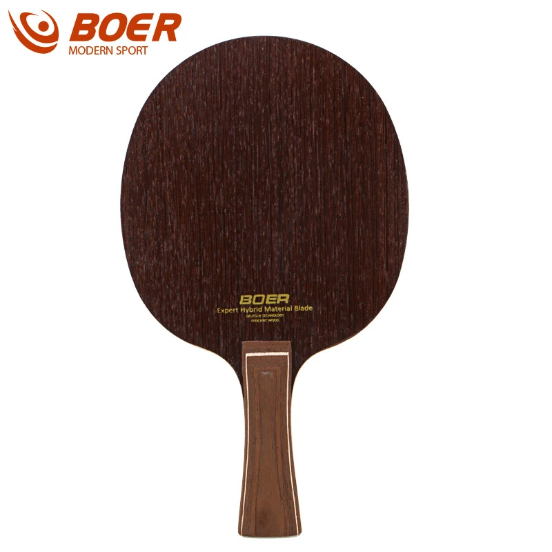 

BOER деревянная ракетка для настольного тенниса, 5 слоев, ракетка для пинг-понга, ракетка для шэкедера из дерева венге, ракетка для настольного тенниса