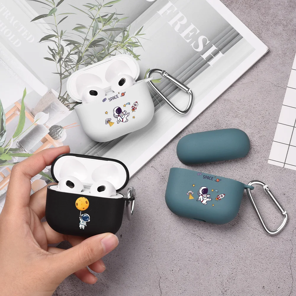 

Чехол Lucky Smiley для наушников Apple Airpods Pro Air Pods 3, силиконовый защитный чехол для Airpods 2 1, чехол для наушников Spaceman