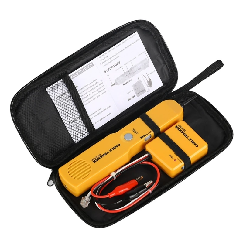 Cable Tracer with Probe Tone Probe Kit for Telephone, Internet, Video, Data and Communications Cables