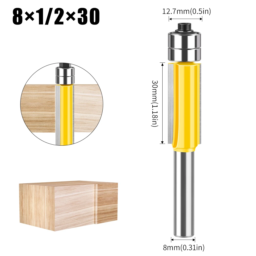 

8 мм хвостовик из вольфрамовой стали, копия, деревообрабатывающий фрезерный станок с прорезями и плоской кромкой, фреза из сплава, лезвие, головка, деревообрабатывающие инструменты