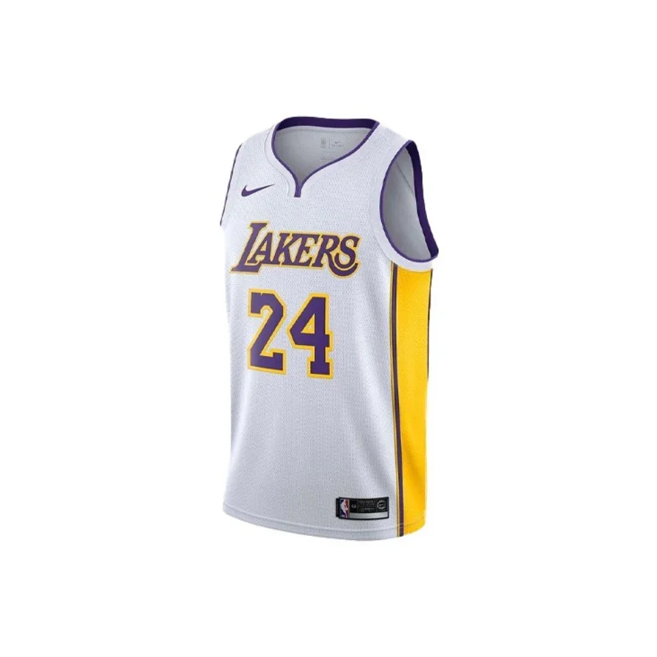 Оригинальные баскетбольные майки Air Jordan Nike Lakers светлого цвета всесезонные