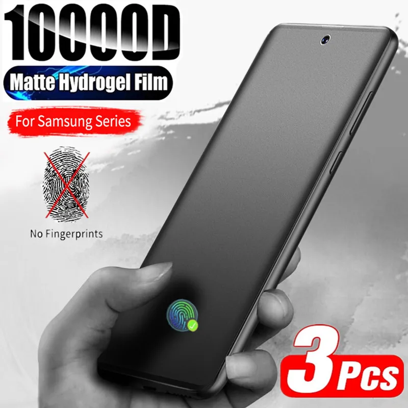 

3Pcs Matte Hydrogel Film for Samsung S23 S22 S21 Ultra S10 Plus S20 FE Screen Protectors for Galaxy Note20 A33 A73 A53 5G A13 4G