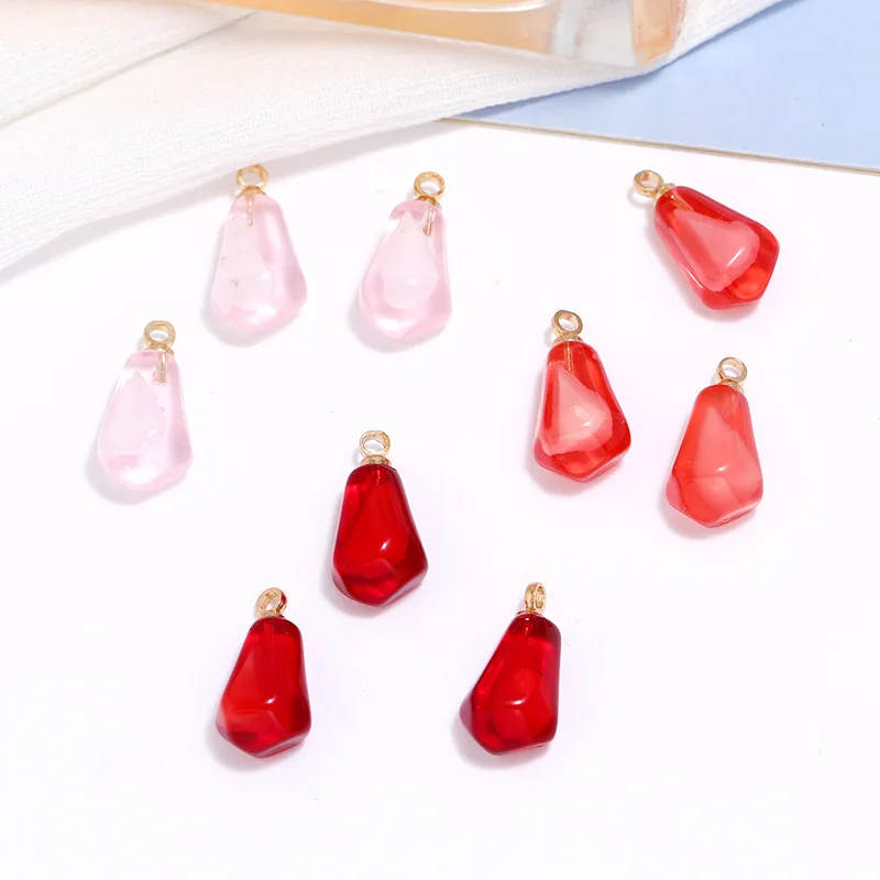 

2/5pcs 1.25mm Simulation Fruit Resin Charms Acrylic Pomegranate Aberdeen Shape Charm Pendant for DIY Jewelry Making Finding