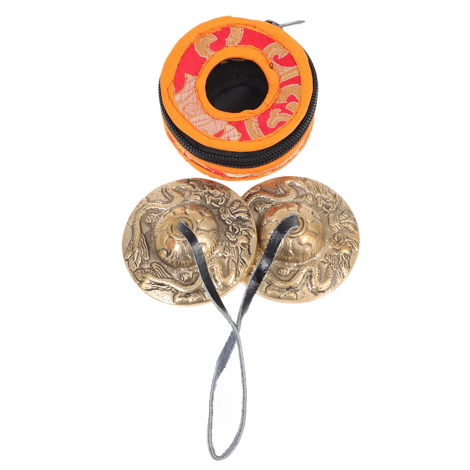 

1Pc Yoga Cymbal Bell Practical Meditation Chime with Storage Bag (Golden)
