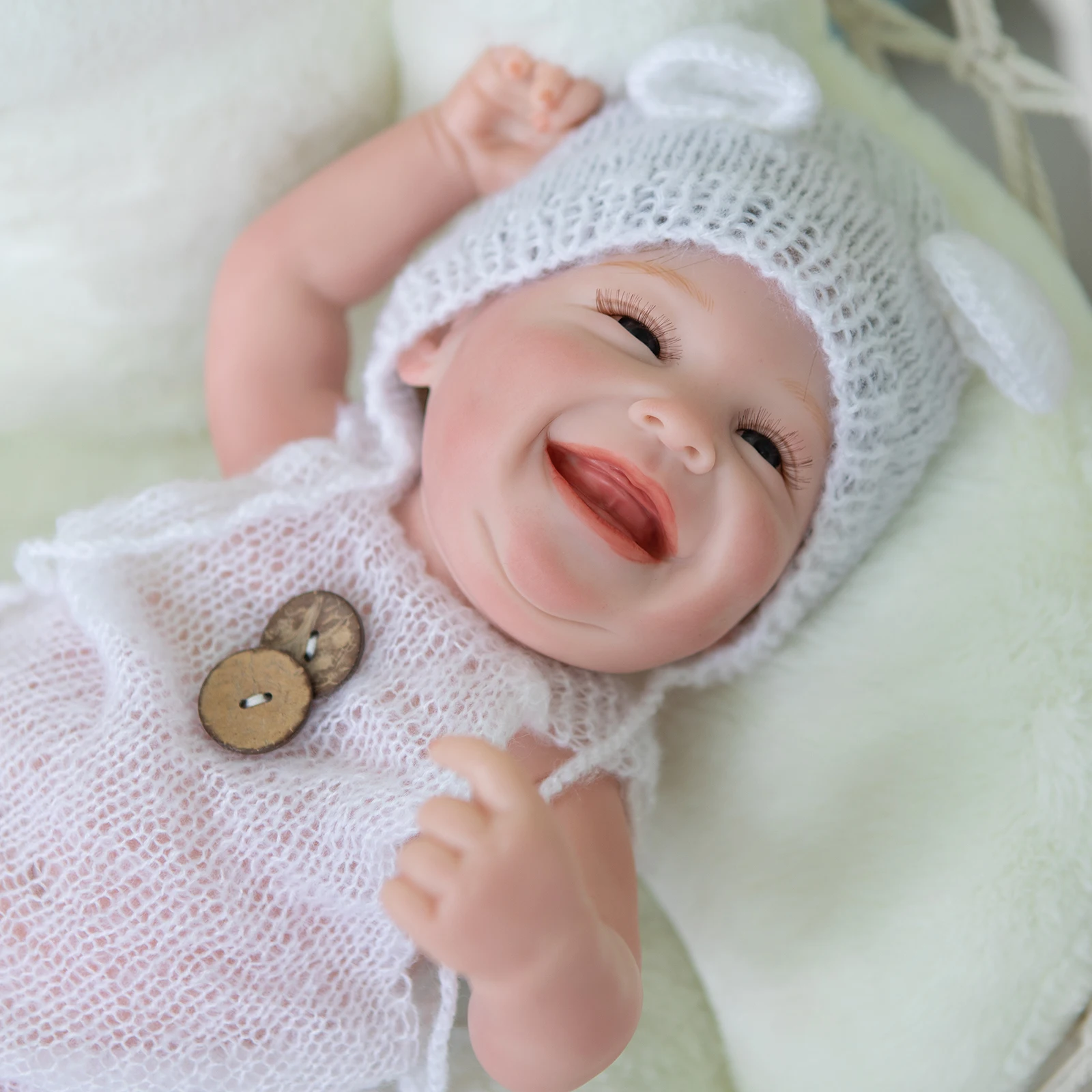 

Силиконовая кукла для новорожденных, 49 см