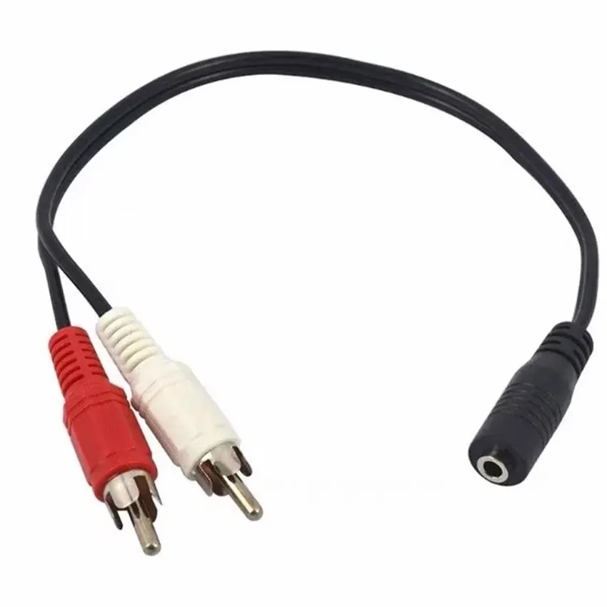 

3,5 аудио Aux разъем для наушников музыкальный провод 3,5 мм RCA гнездовой стереокабель Y-образный переходник 2 штекера