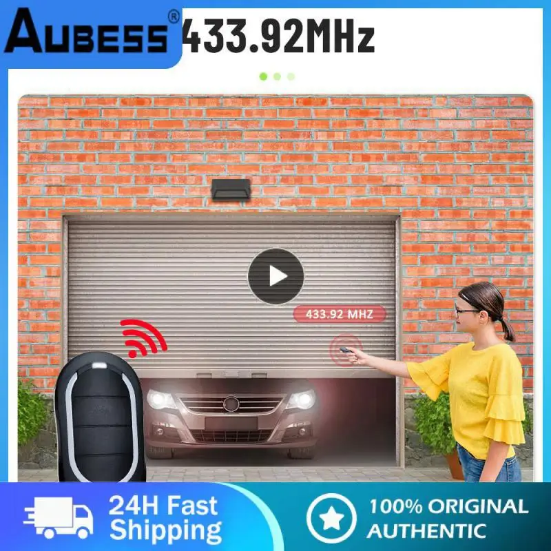 

New Garage Door Learning Code Barriers Automation Keychain For Alutech At-4n 433.92mhz Remote Control 4 Buttons Remote Control
