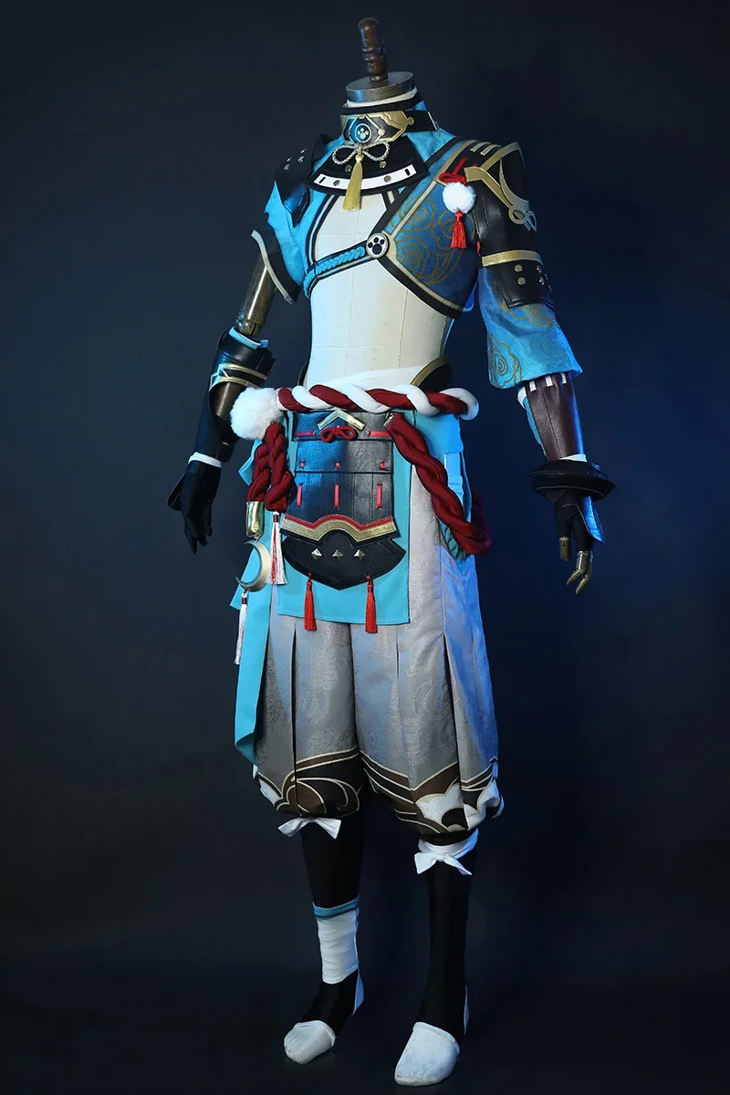 Аниме! Genshin Impact Gorou Geo Bow игровой костюм великолепная униформа косплей Хэллоуин