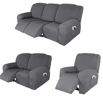 Split Recliner Sofa Cover Non-slip Massage Lazy Boy Sofa Cover All-inclusive Recliner Case Couch Relax Armchair Cover 1/2/3 Seat