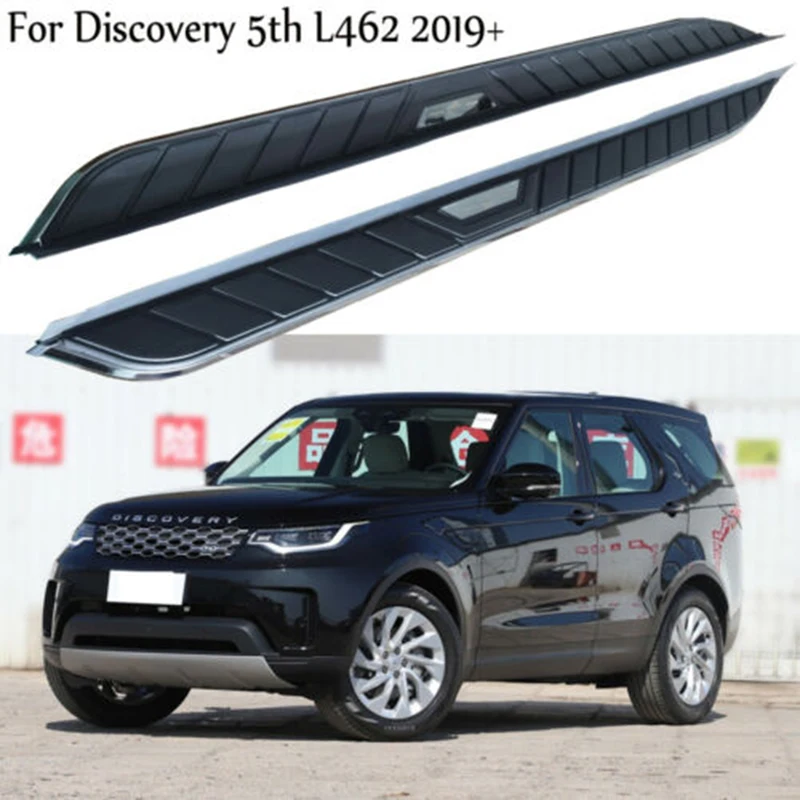 

2Pcs Aluminium Stainless steel side step fits for Land Rover Discovery 5th2019-2023 Side Step Nerf Bar Side Stair