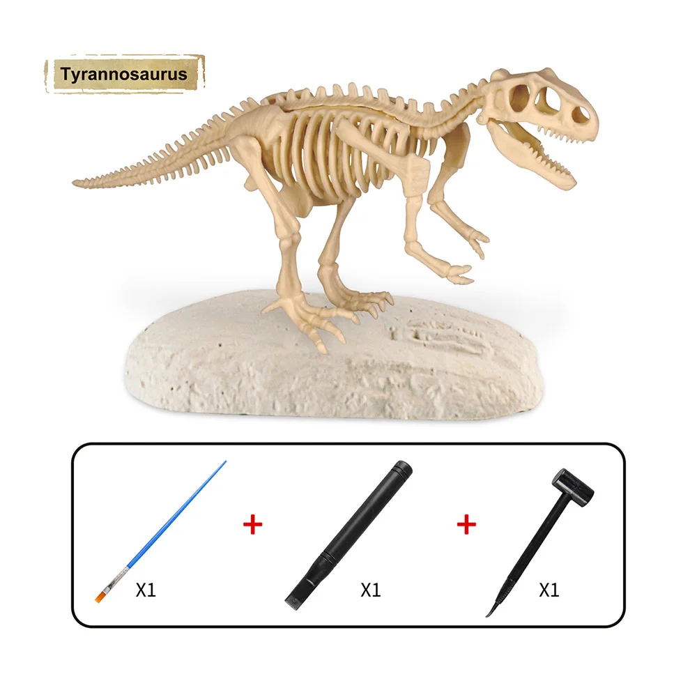 

Dinosaur Fossil Archeology Skeleton Digging Model Toy Set DIY Assembly Science Educational Toys Gift for Boys Kids