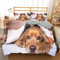 23pcs home textile cute puppy print duvet cover full size 200240 double bedding set queen dog pattern quilt cover pillowcase