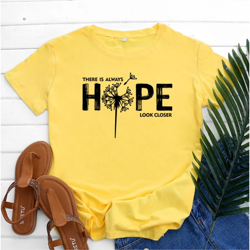 

Creative Dandelion Printed graphic t shirts womens crop short sleeve tee Women's cotton t-shirt O-Neck Plus Size 5XL