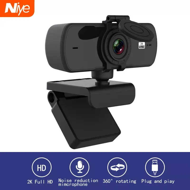 

Full HD Webcam 2K 1080P 720P Web Camera For PC Computer Laptop USB Web Cam Microphone Youtube Video Webcams