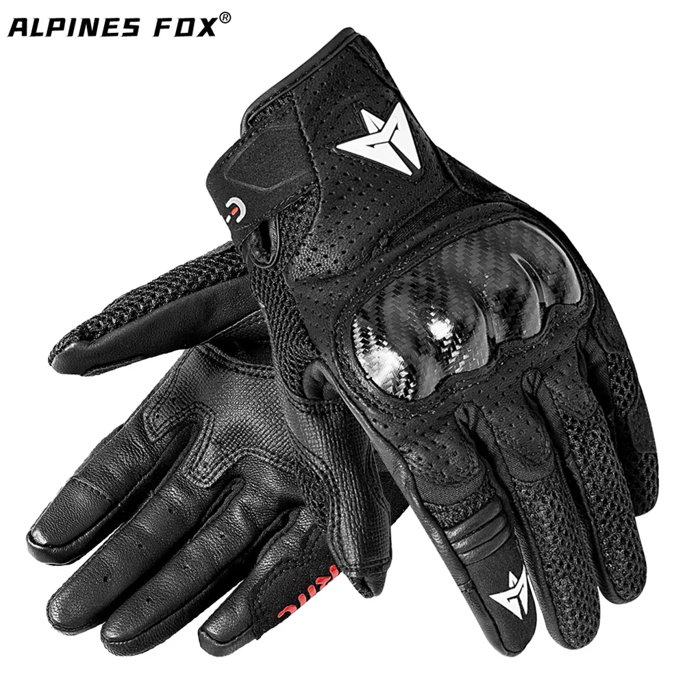 Мотоциклетные перчатки кожаные для сенсорного экрана