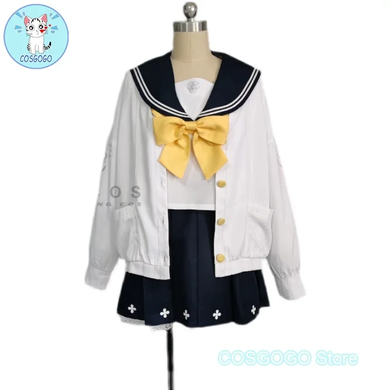 [Customized] Game Blue Archive MomoTalk Hifumi Sailor Suit Cosplay Costume Halloween Outfits Women