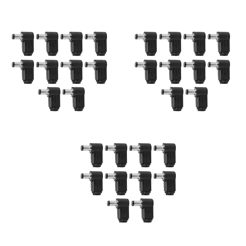 

30X 2.1Mmx5.5Mm Male Plug Right Angle L Jack DC Power Connector