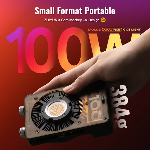 ZHIYUN Molus X100 RGB COB Свет для фотосъемки