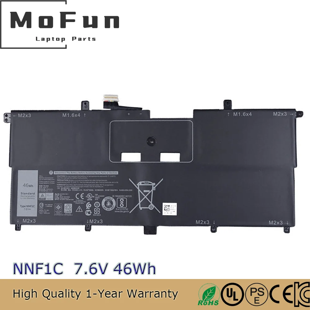 Фото Новый оригинальный аккумулятор для ноутбука NNF1C HMPFH для Dell XPS 13 9365 2in1 2017 Series 13-9365-D1605TS №1