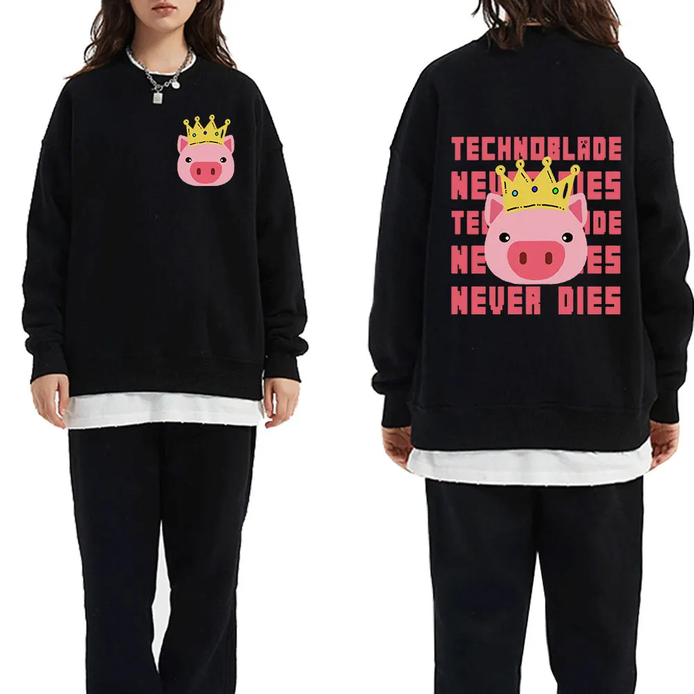 

Female sweatshirt Technoblade Merch Crewneck Sweatshirt Women Men Clothes Oversized Streetwear Pullovers Unisex Tracksuit Tops