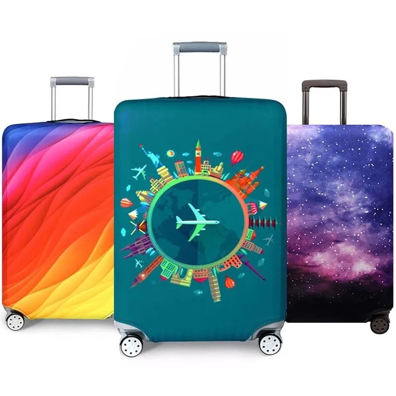 

Thicker Travel Luggage Protective Cover Suitcase Case Cover Travel Accessories Elastic Luggage Cover Apply to 18-32inch Suitcase