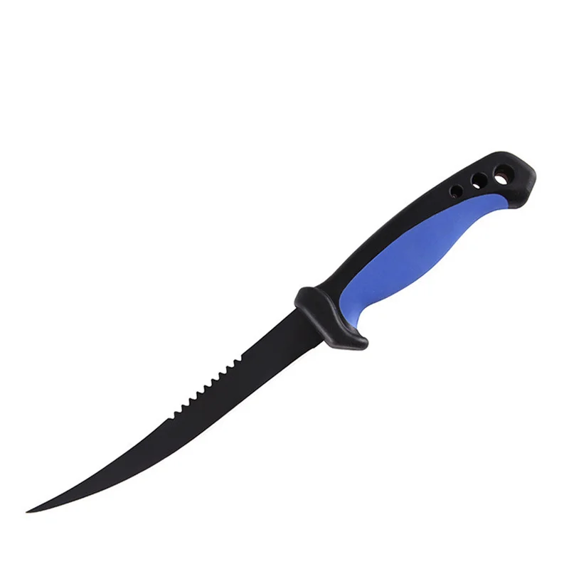 Нож для резки рыбы нож из нержавеющей стали обработки задних зубьев рыболовный с