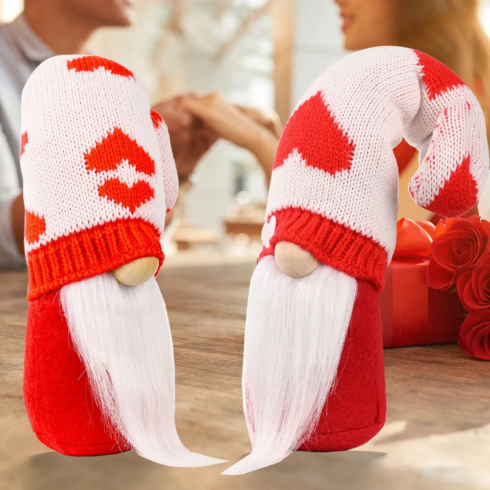 2 шт. кукла-гном в форме сердца украшения для пар подарки фермерского дома