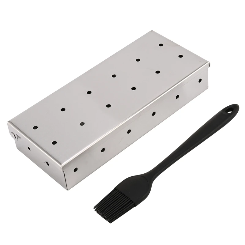 Акция! Большая коробочка для барбекю гриля на древесном угле и Газе с щеткой