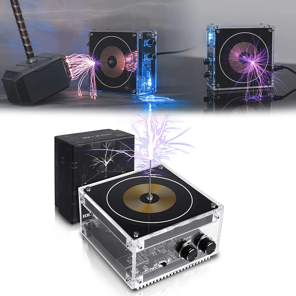 

Bluetooth-Колонка в виде катушки Теслы, Беспроводная колонка в форме дуги, искусственная молния, искра, зазор, магнитный шторм