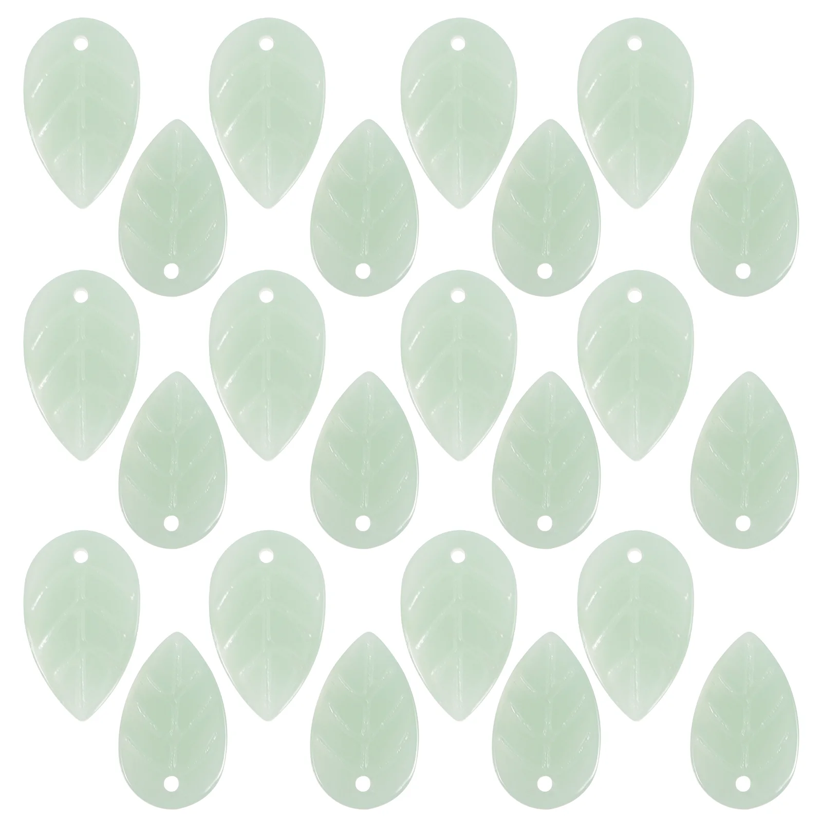 

100Pcs DIY Leaf Charms Leaf Shaped Loose Beads for Jewelry Making Dangle Earrings Bracelets Crafts Supplies