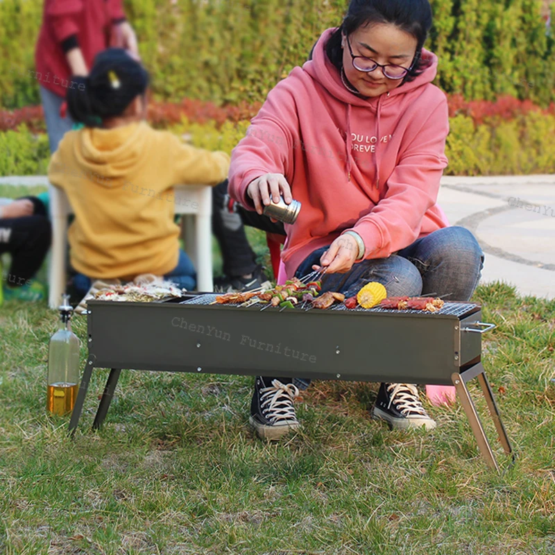 Уличная плита для барбекю Kebab уголь пикника портативная домашняя уличная Gridiron