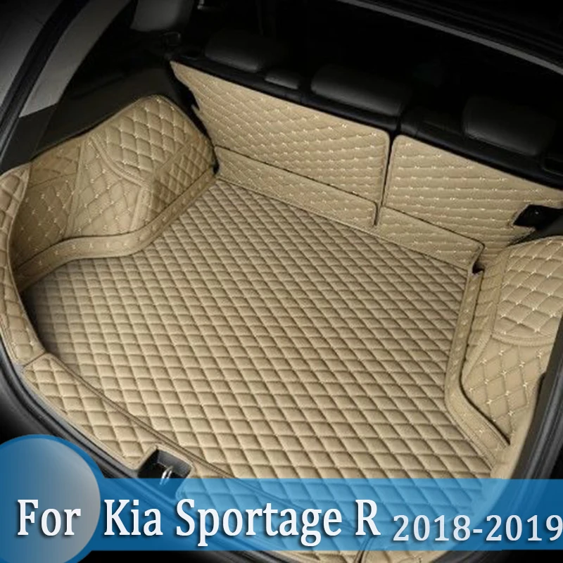 Custom Waterproof Car Trunk Mat AUTO Tail Boot Tray Liner Carpet Pad Protector Fit For Kia Sportage R 2018-2019 car styling
