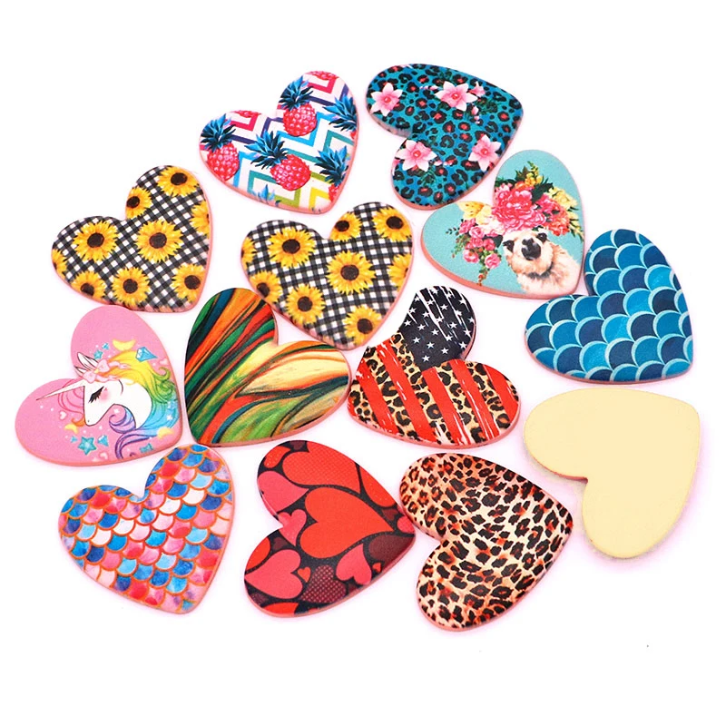 Животные леопард Любовь Сердце каучук аксессуары DIY серьги для волос телефон