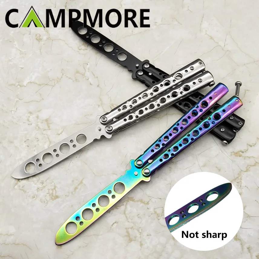 CAMPMORE не острый нож-бабочка CSGO Balisong тренировочный нож из нержавеющей стали для