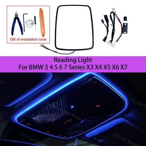 11-цветная лампа для чтения Ambient Light для BMW 3 4 5 6 7 серии X3 X4 X5 X6 X7, для BMW 5 серии G60 Обновление внутреннего освещения