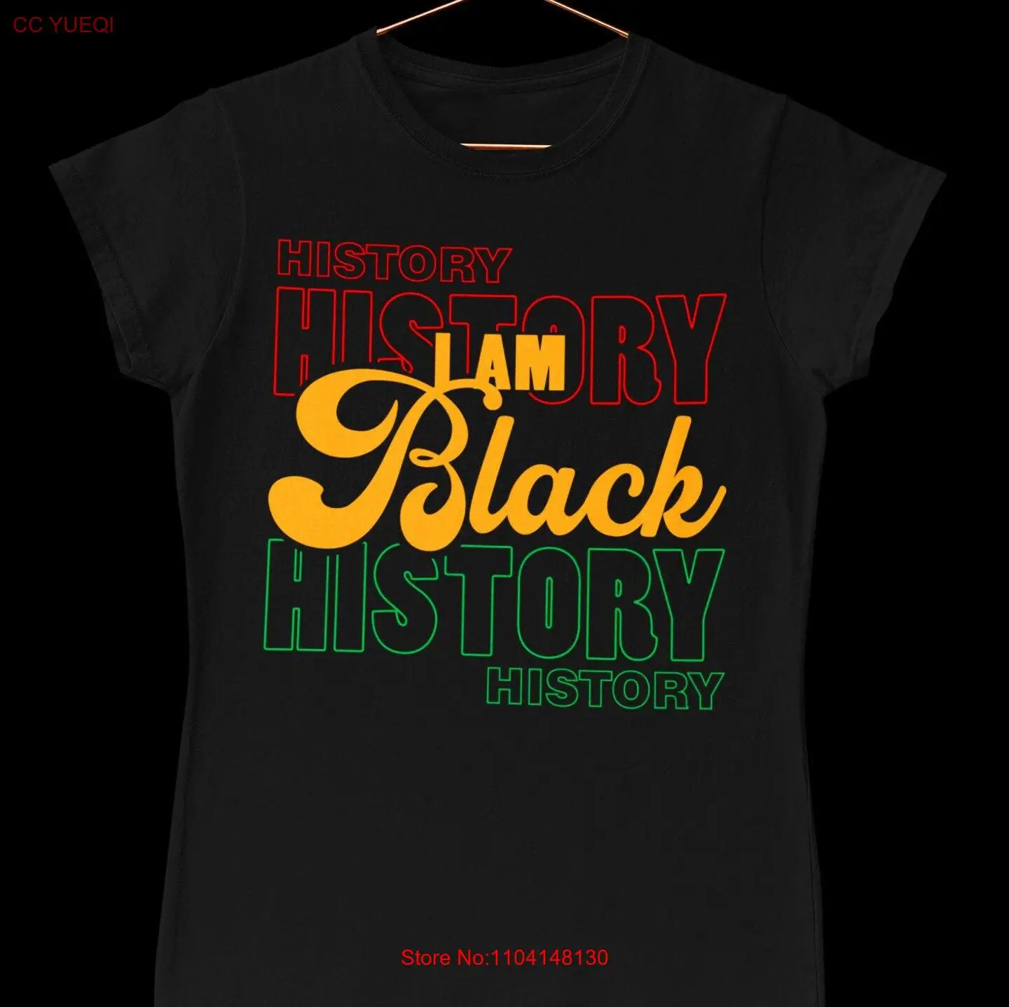 Я черная историческая рубашка в афроамериканском стиле T на каждый месяц с