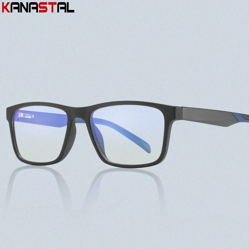 

Очки для чтения в стиле ретро TR90 для мужчин и женщин, Квадратные прозрачные зеркальные, с блокировкой сисветильник, в оправе, для компьютера