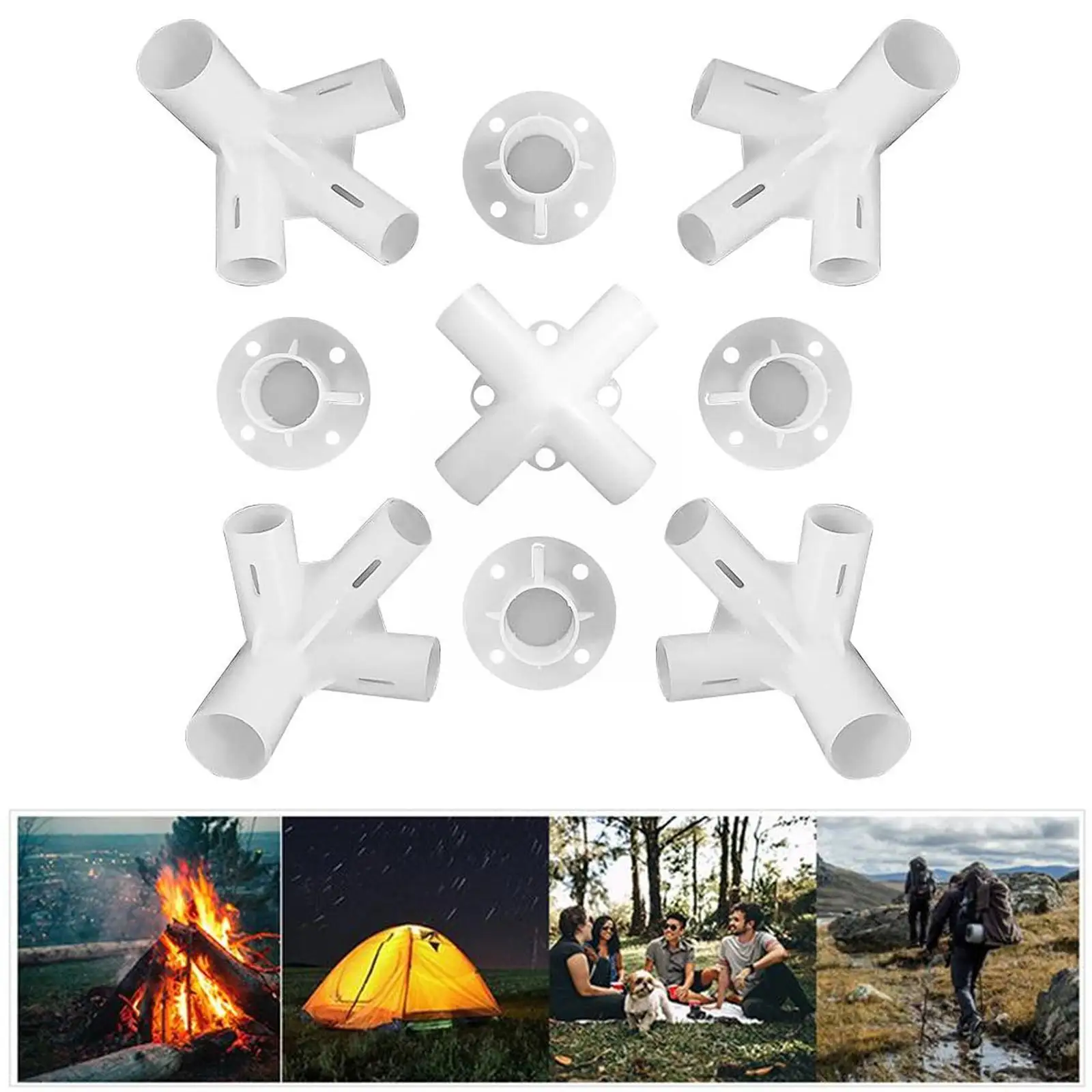 

Outdoor Camping Spare Parts For 3x3m Gazebo Awning Tent Feet Corner Center Connector 25*19mm Tent Connector Parts Tent U7e6