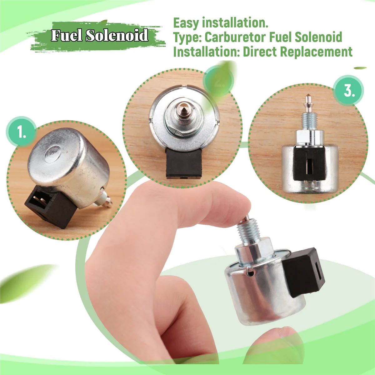 Замена соленоида отключения подачи топлива карбюратора для Briggs &amp Stratton 694393 с
