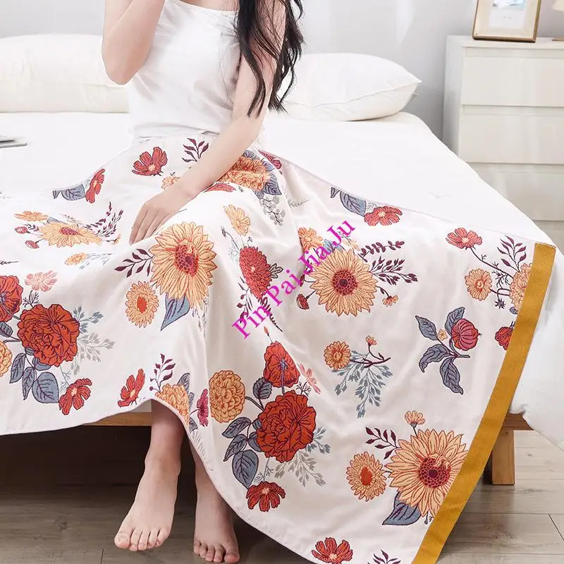 Новинка 80x160 см милая мультяшная Бытовая хлопковая марля Абсорбирующая