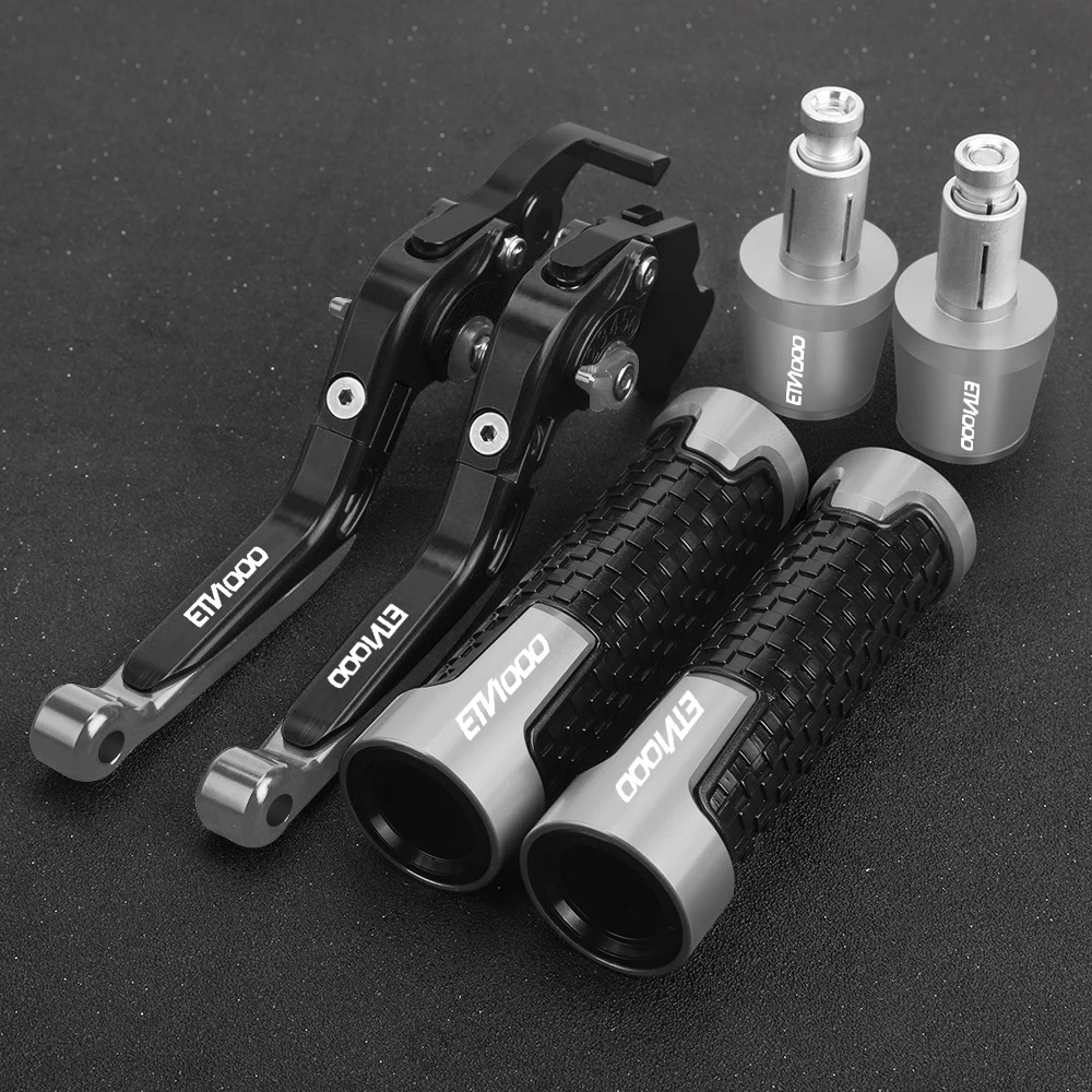 

For APRILIA ETV1000 2002 2003 2004 2005 2006 2007 Adjustable Extendable Foldable Brake Clutch Levers Handle Grips Ends Handlebar