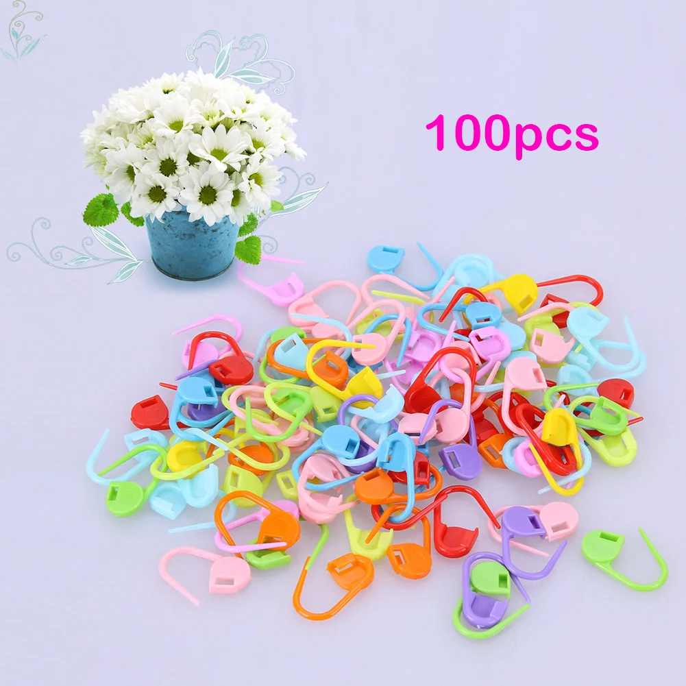 

20/50/100 Pcs Locking Stitch Markers Resin Small Clip Knitting Tools Crochet Latch Knitting Accessories Needle Clip Hook