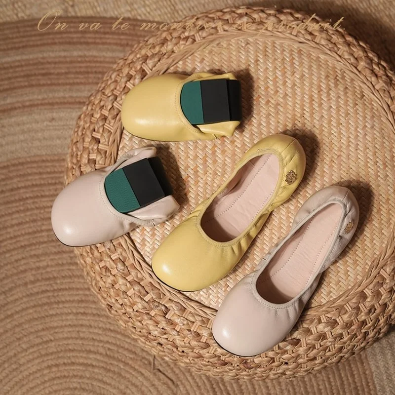 

2022 spring Women Pumps natural leather shoes 22-24.5 cm length Sheepskin upper Pigskin lining Soft and comfortable women shoes