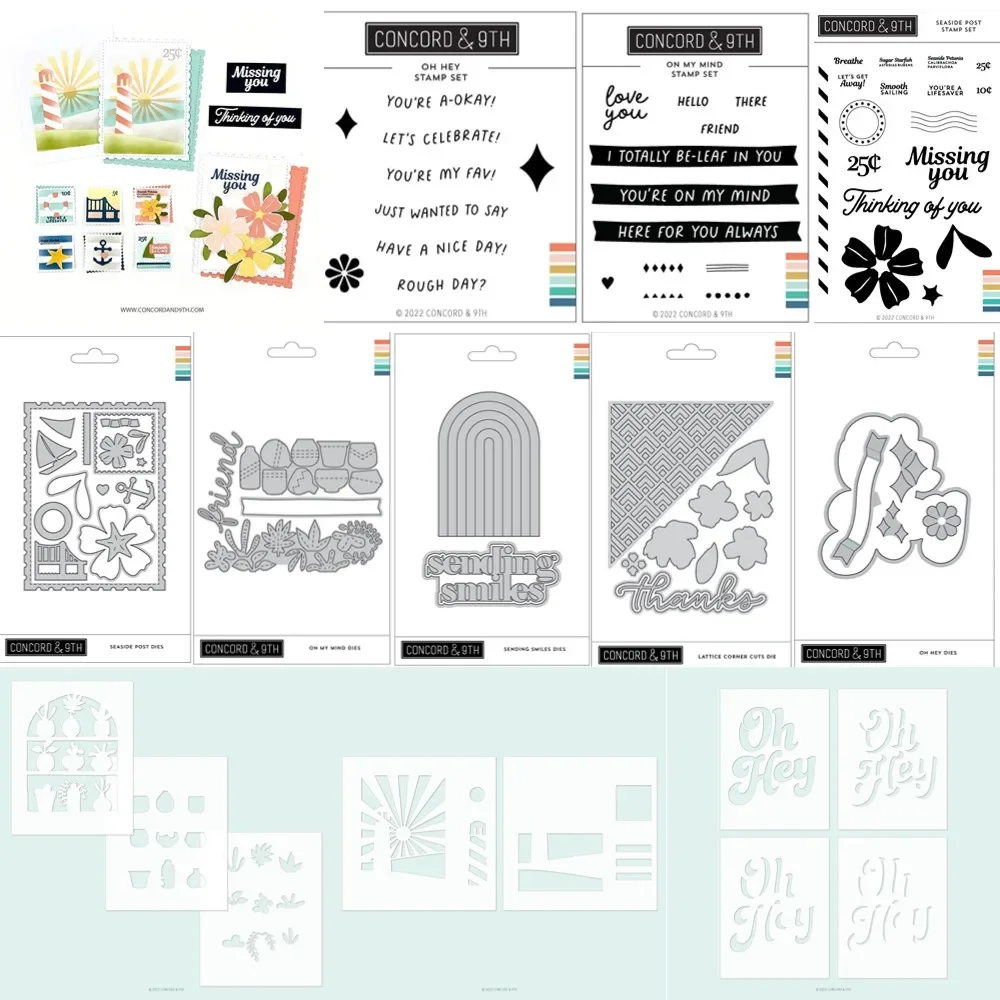 Новинка 2024 металлические штампы и Oh Hey Budle для скрапбукинга фоновые украшения