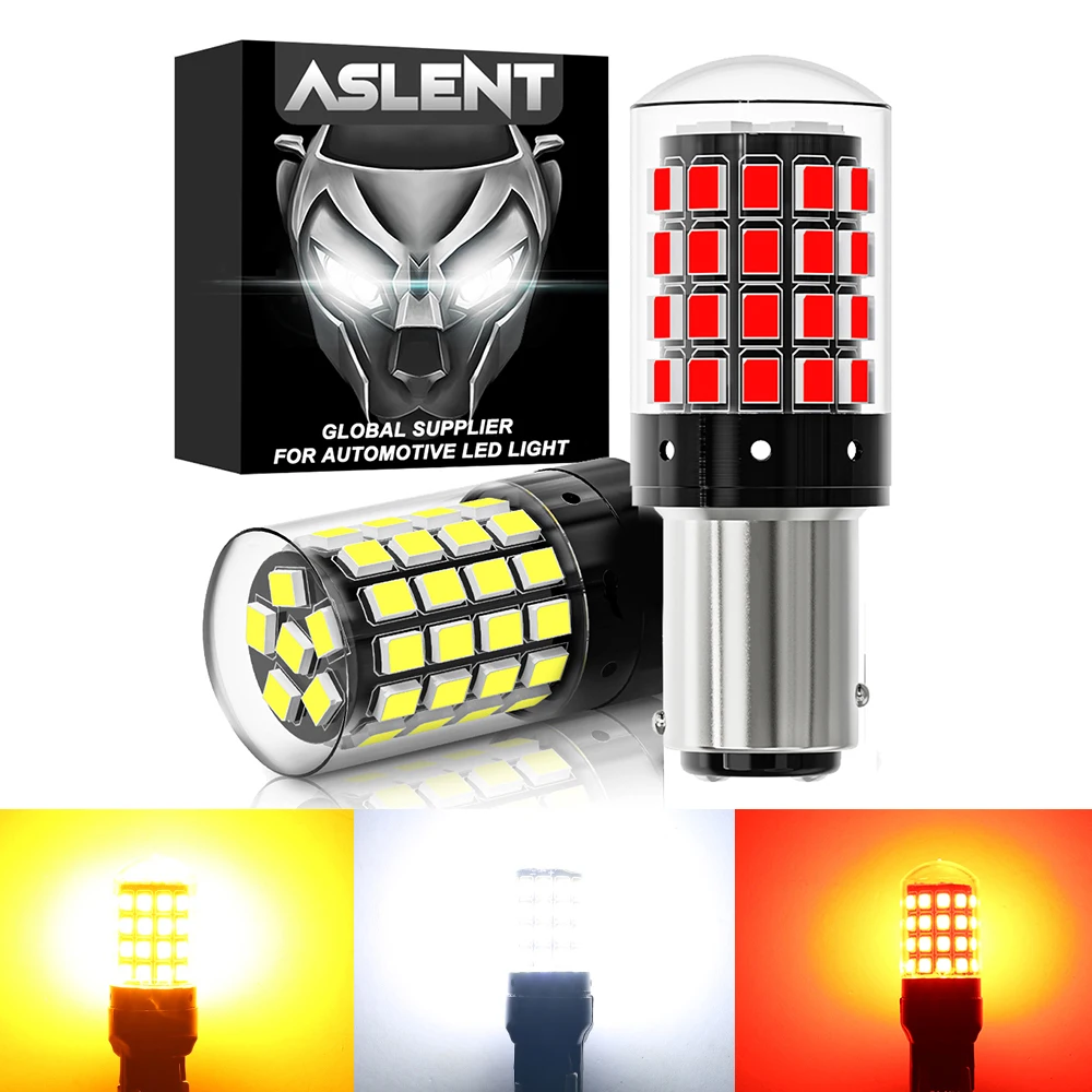 2x1156 P21W BA15S PY21W BAU15S 1157 BAY15D P21/5W 7440 W21W 7443 2835 54SMD стандартная лампа 12 В для указателей поворота 2x1156 P21W BA15S PY21W BAU15S 1157 BAY15D P21/5W 7440 W21W 7443 2835 54SMD стандартная лампа 12 В для указателей поворота