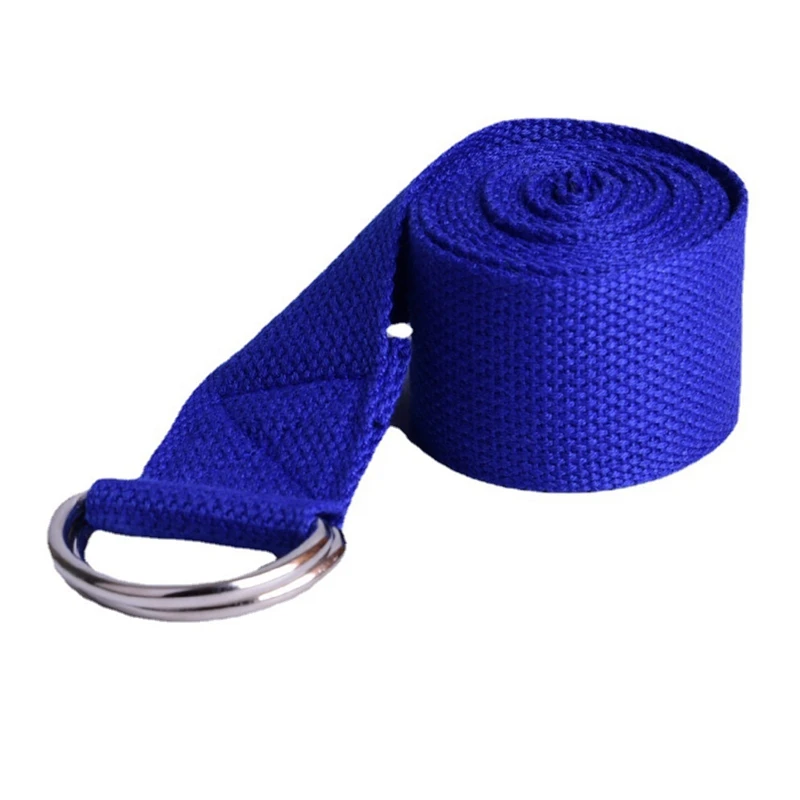 

1 Pieces Yoga Strap Stretch Cotton Training Auxiliary Stretch Belt Yoga Stretch Belt (Blue)