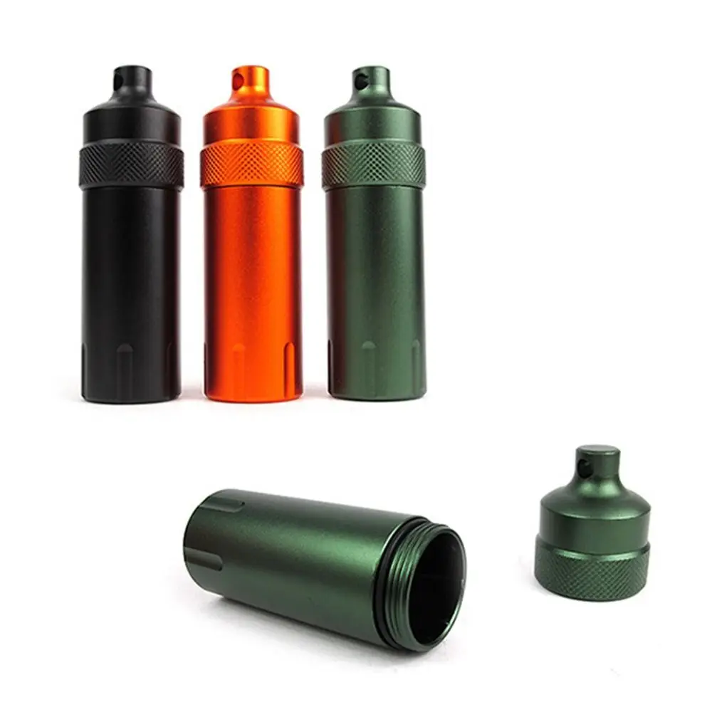 

1PC Pill Tank CNC Aluminum Alloy Waterproof Bottle Camping Survival Seal Bottle EDC Outdoor Tool