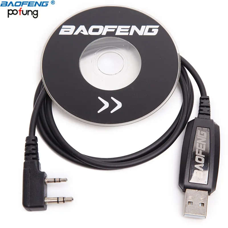 

Оригинальный USB-кабель для программирования Baofeng с драйвером CD для рации