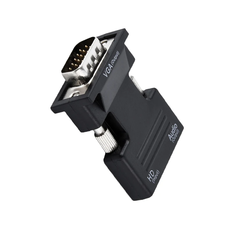 HD 1080P ПК компьютер HDMI-совместимый VGA видео преобразователь 3,5 мм разъем аудио гнездо-штекер адаптер для ноутбука ТВ приставки монитора (art.: 3920bc73e2f80) - 3920bc73e2f80