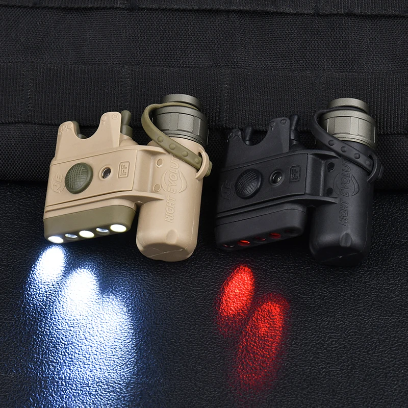 Светильник для шлема красный белый страйкбола